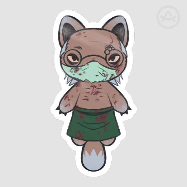 Trager Cat Die Cut Stickers