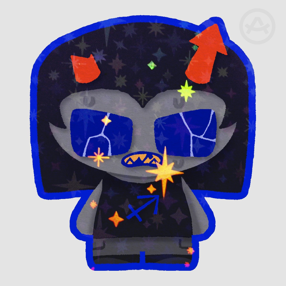 Equius Glitter Sticker