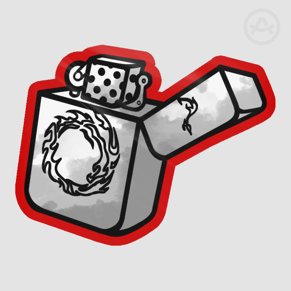 Slow Damage Lighter Stickers