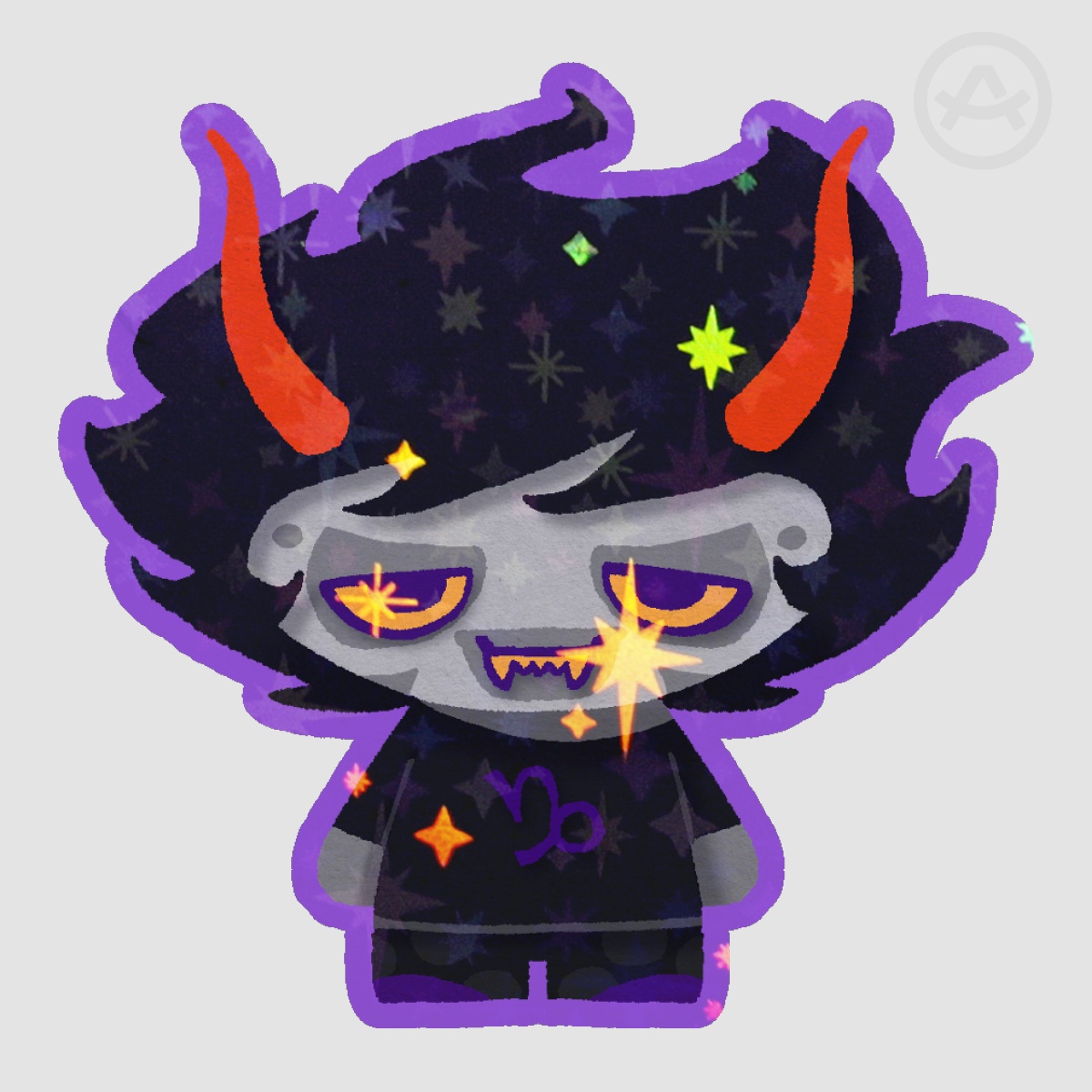 Gamzee Glitter Sticker