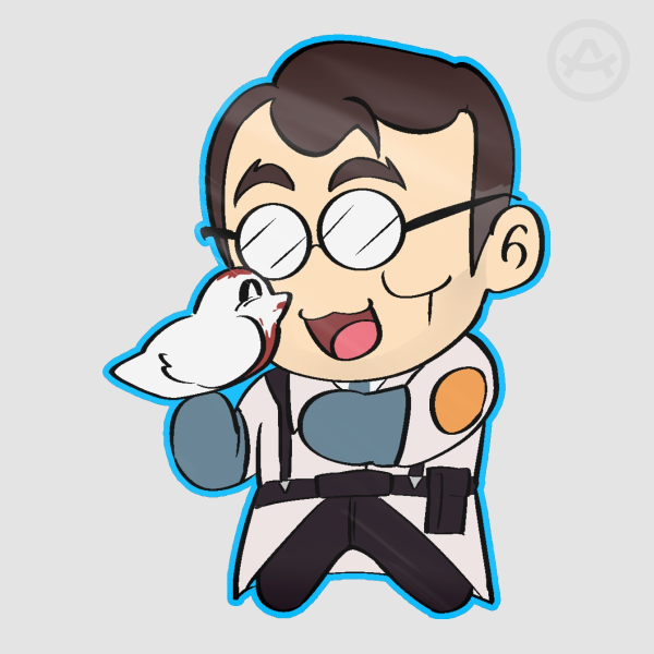 BLU Medic Chibi Sticker