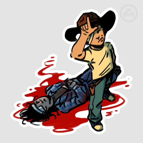 Carl Grimes L Sticker