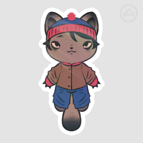 Stan Cat Die Cut Stickers