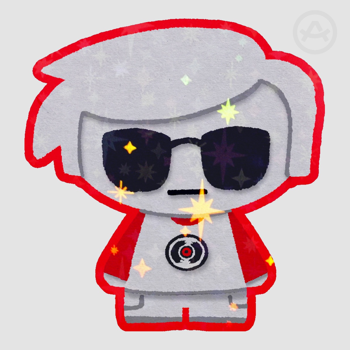 Dave Glitter Sticker