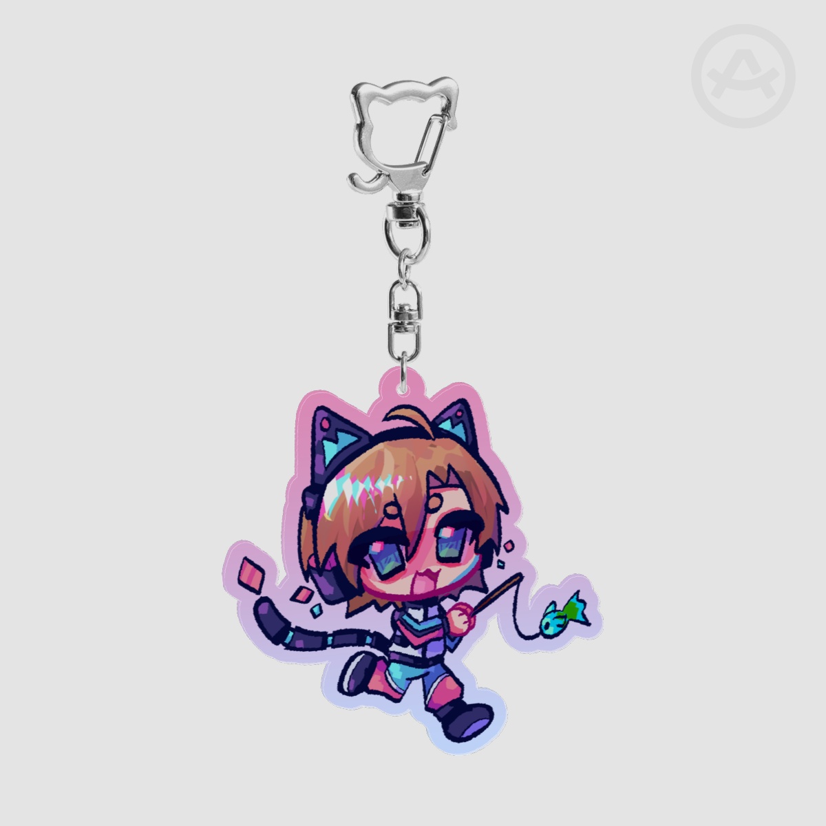 Feinberg Cyber Cat Keychain