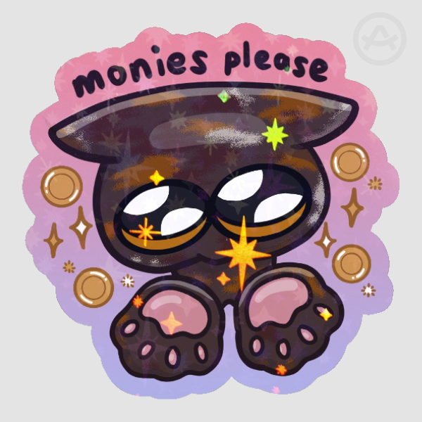 Money Cat Sticker