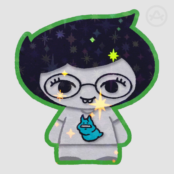 Jane Glitter Sticker