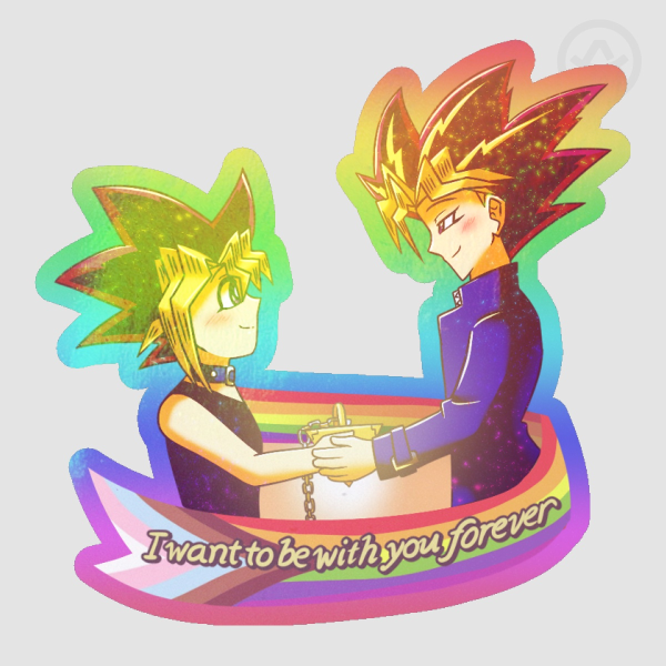 Puzzle Rainbow Colored Edge Die Cut Sticker
