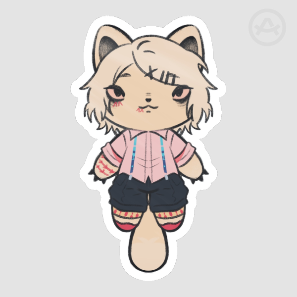 Yuzua Cat Die Cut Stickers