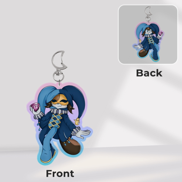 Soleil and Lunar the Sugar Glider Double Sided Keychain Sonic the Hedgehog