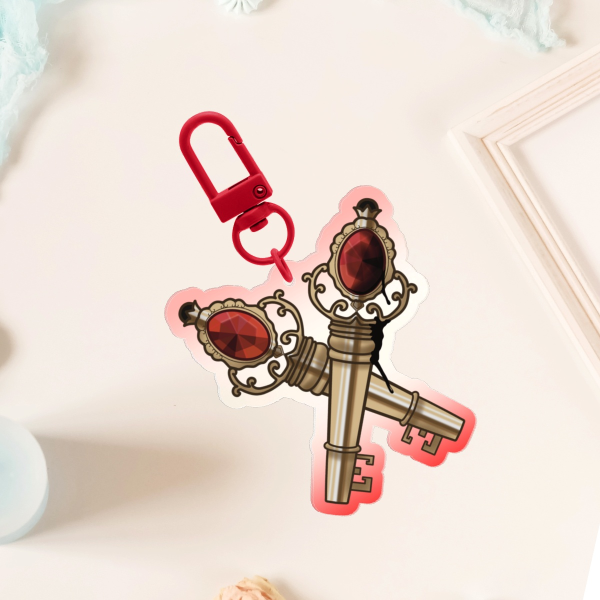 Heartslabyul Colored Edge Acrylic Keychains