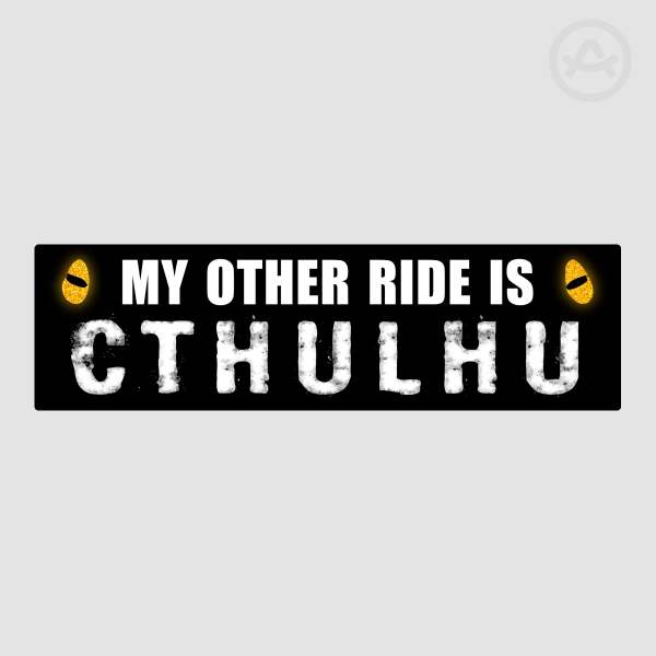 Cthulhu Rider - bumper sticker
