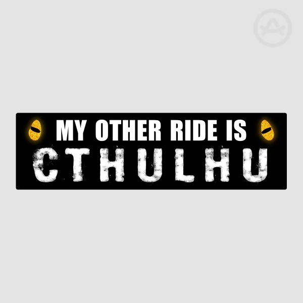 Cthulhu Rider - bumper sticker