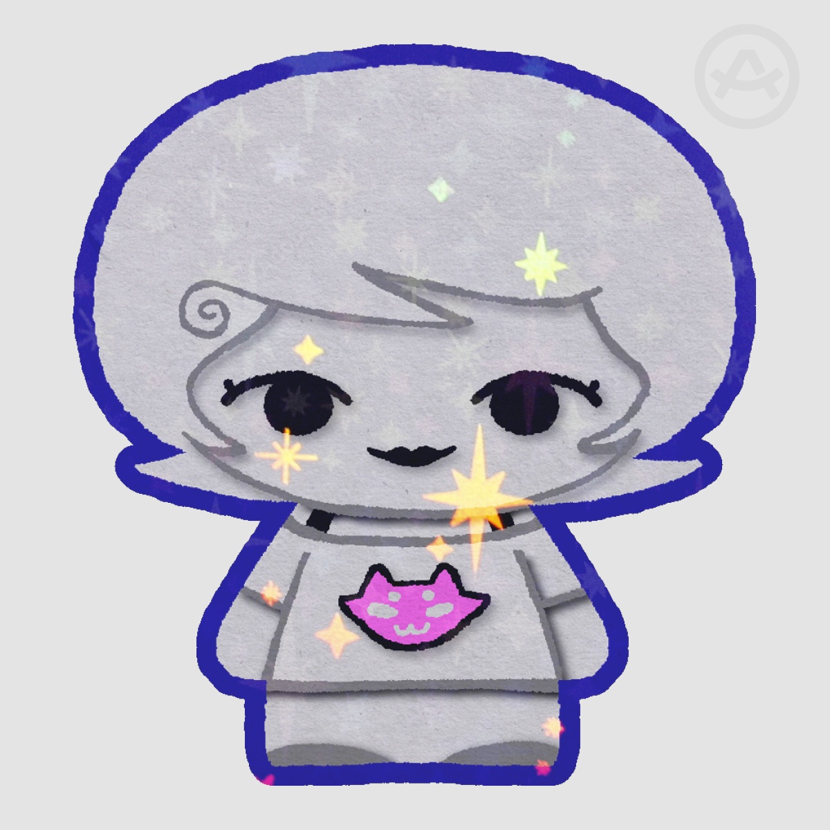 Roxy Glitter Sticker
