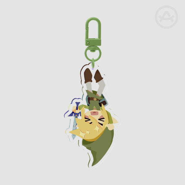 Dangling Toon Link Keychain