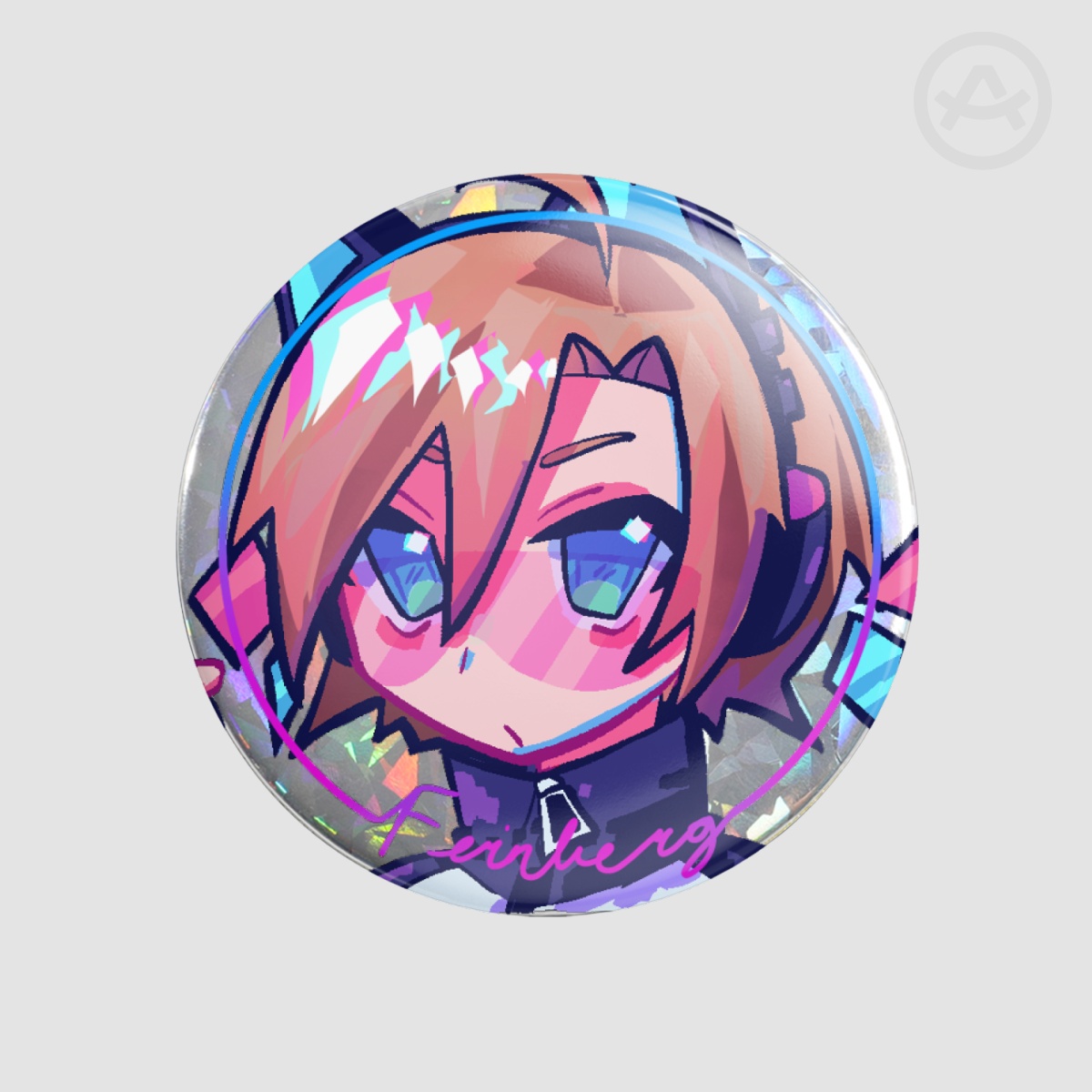 Feinberg Cyber Cat Holographic Badge