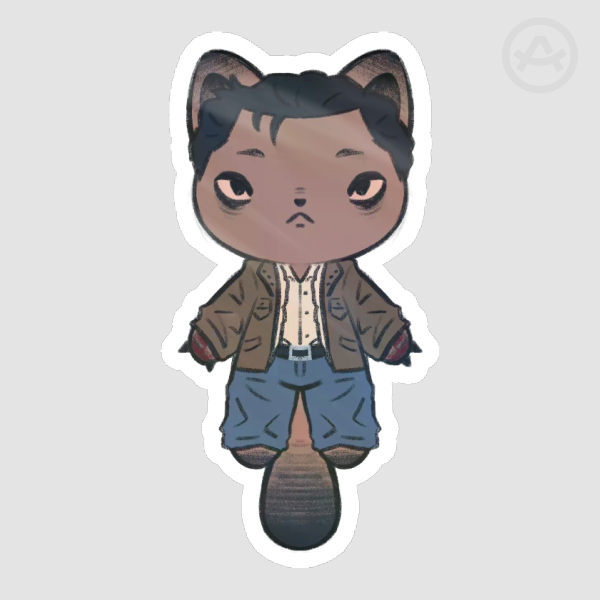 Miles Upshur 01 Cat Die Cut Stickers