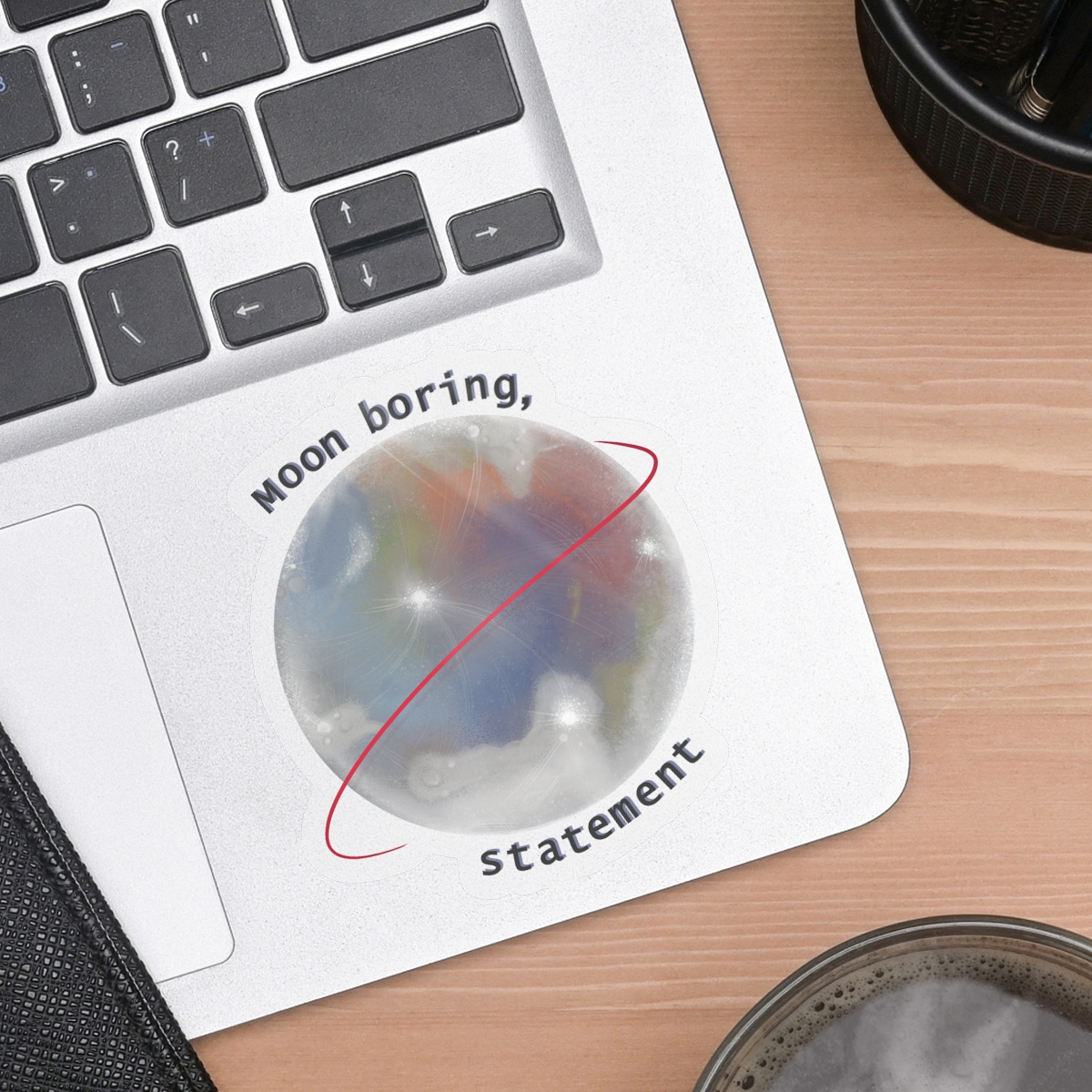 Our Moon Clear Sticker