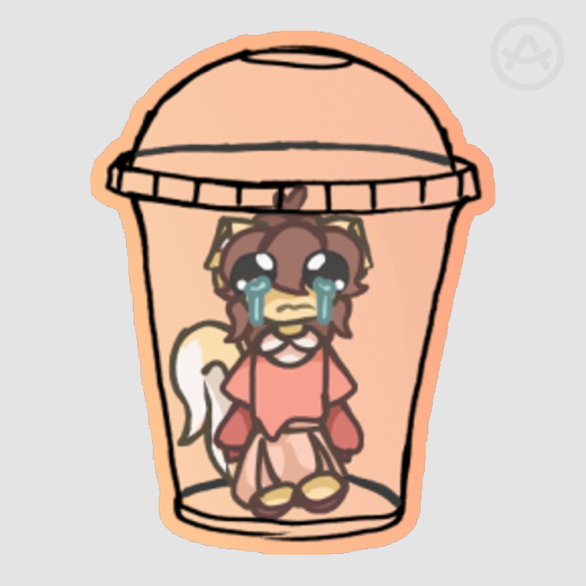 Silly Woof "Help" Sticker