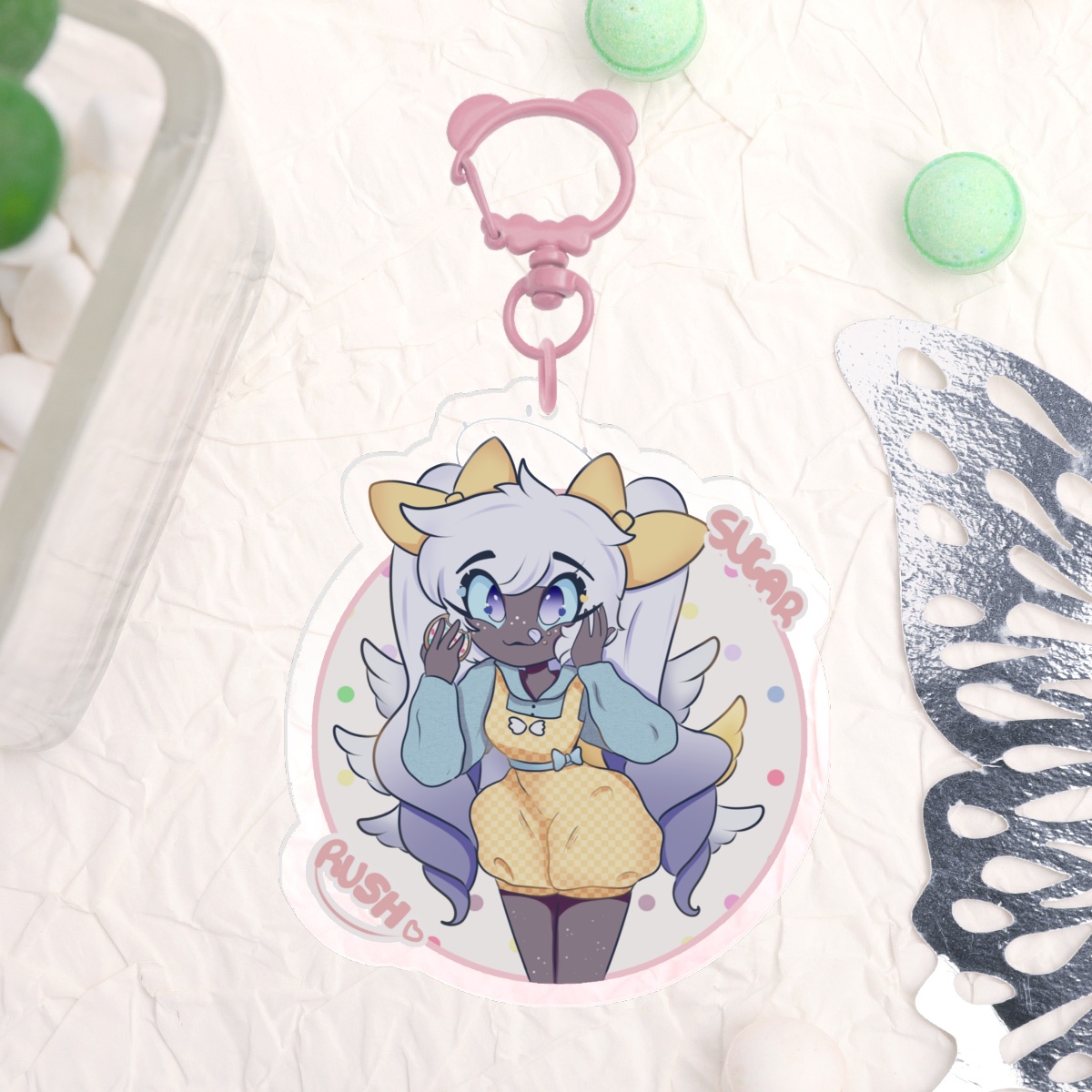 Emily Hazbin Hotel sugar rush 8cm Keychain