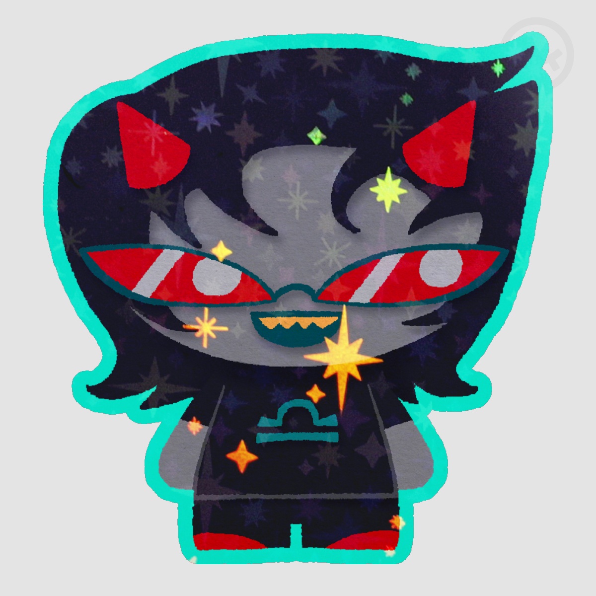 Terezi Glitter Sticker