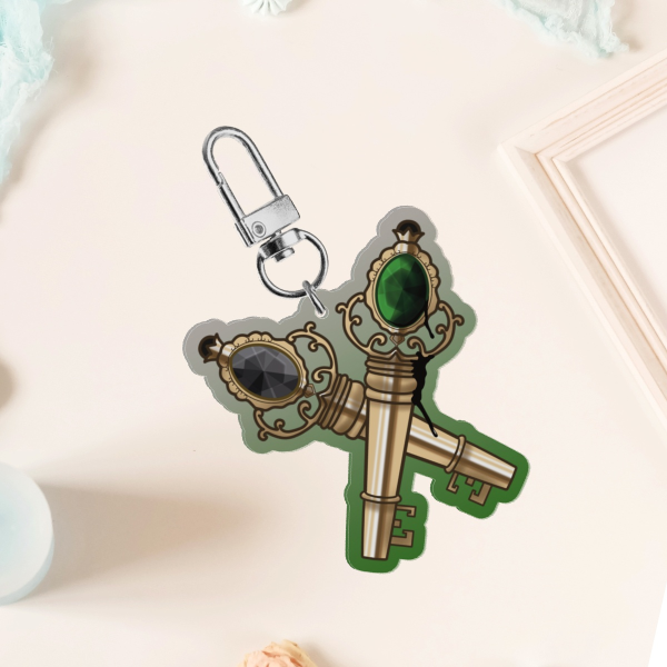 Yu and Malleus Colored Edge Acrylic Keychains