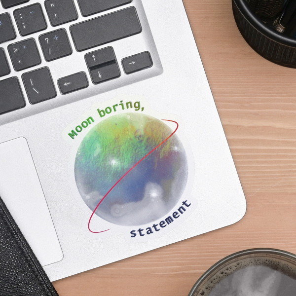 Our Moon Rainbow Sticker