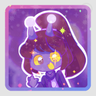 Amethystis Sparkly Square Sticker