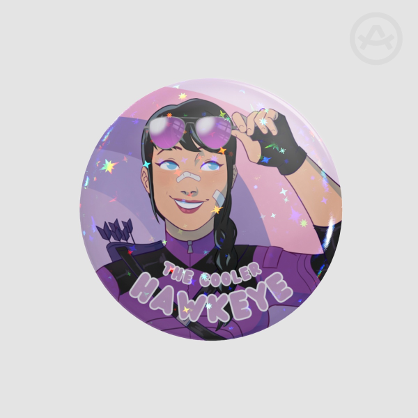 Cooler Hawkeye (Button Pins)
