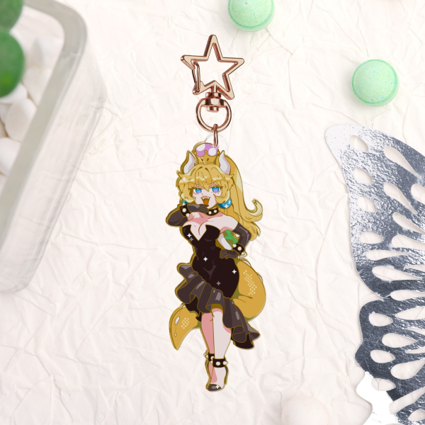Bowsette Keychain - Blonde