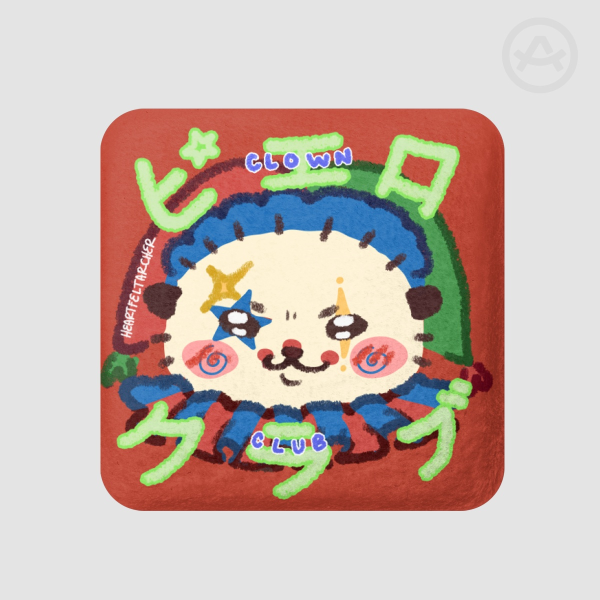 Rakko Plush Badge (Clown Club)