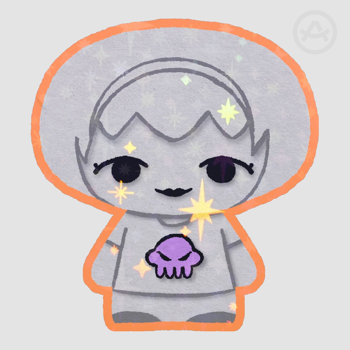 Rose Glitter Sticker
