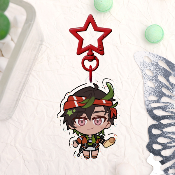 [ AK Fanmerch ] Bryophyta Minimini Glitter Keychain