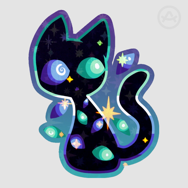 MLM Shadow Kitty sticker