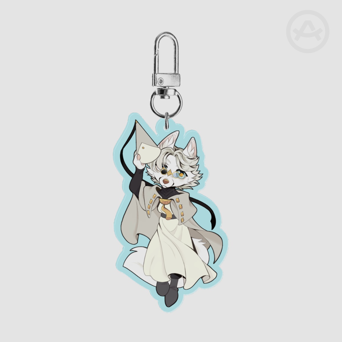 Witch Hat Atelier Qifrey Furry Anthro Clear Acrylic Keychains