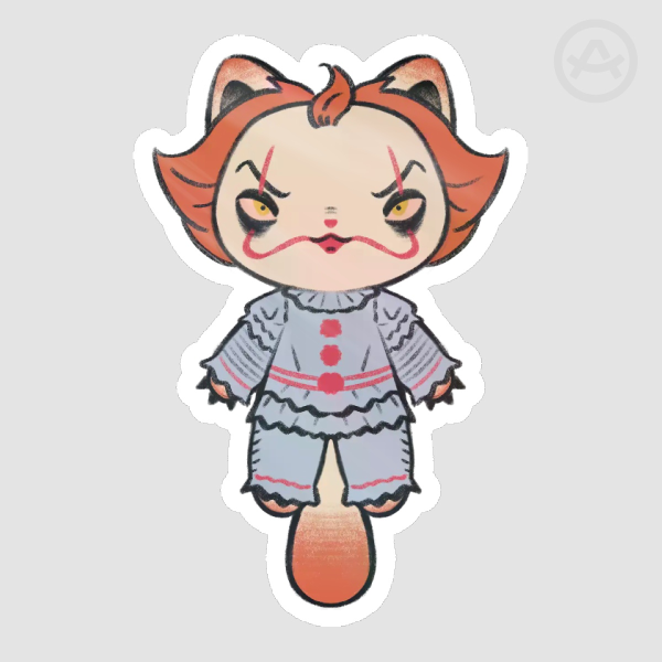 Pennywise Cat Die Cut Stickers