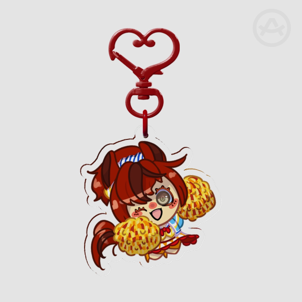 Nice Nature Cheerleader Clear Acrylic Keychain