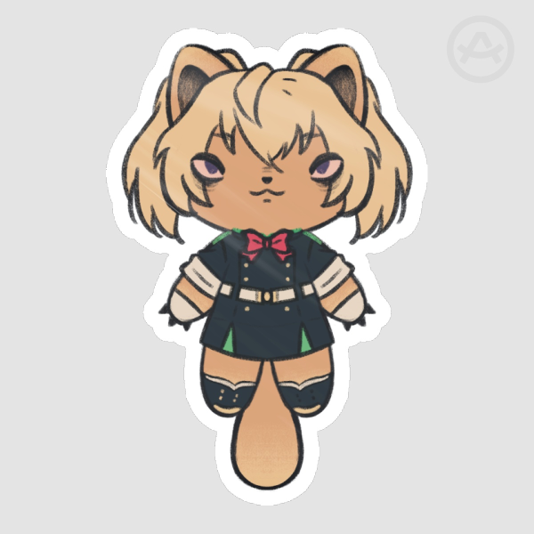 Mitsuba Cat Die Cut Stickers