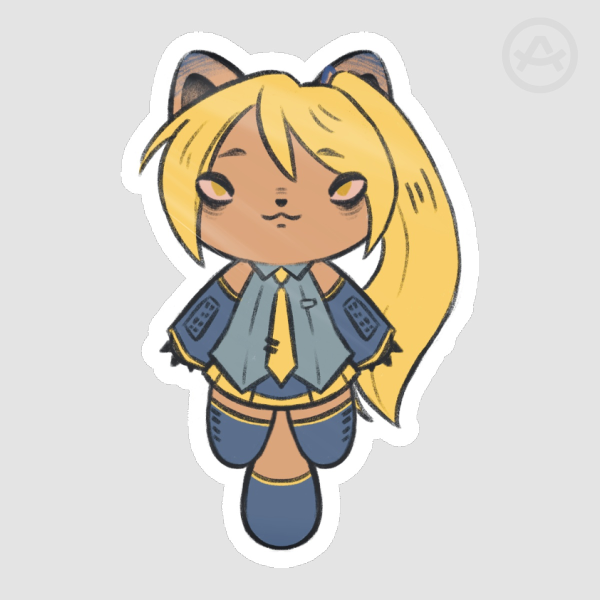 Neru Cat Die Cut Stickers