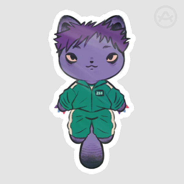 Thanos Cat Die Cut Stickers