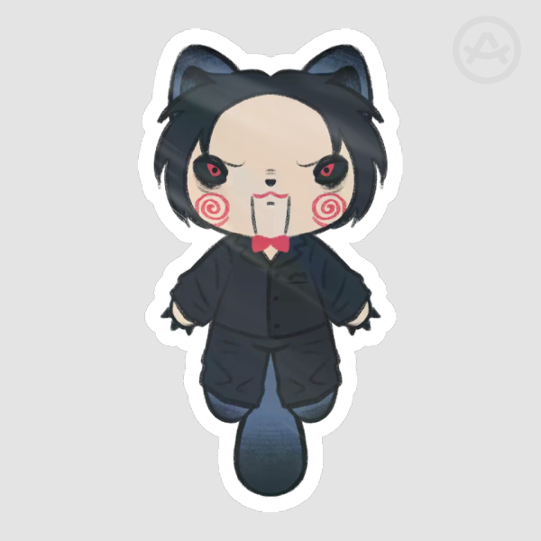 Jiggsaw Cat Die Cut Stickers