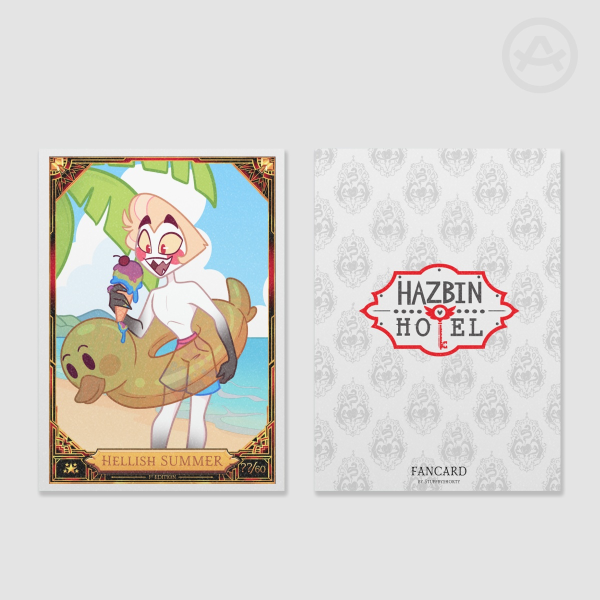 Hazbin hotel Lucifer Holographic Trading card