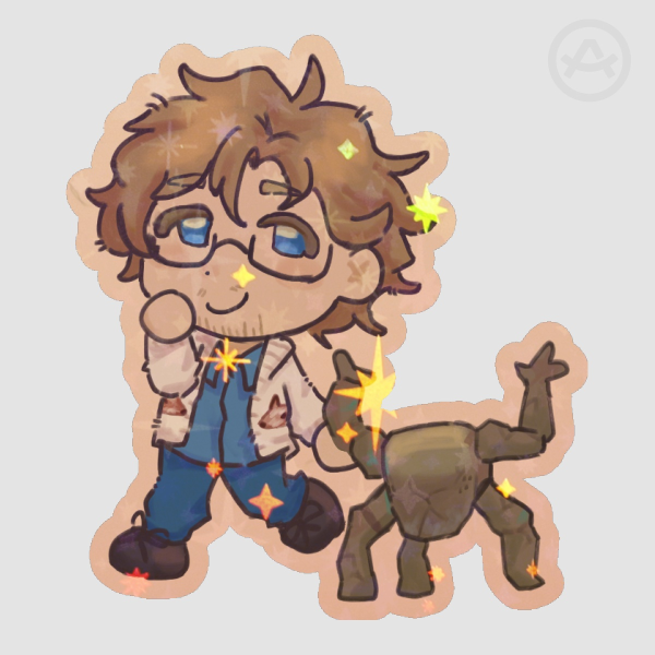 Grace Ryland and Rocky sticker | buddies!