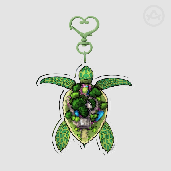 Pangea - Clear Acrylic Keychains
