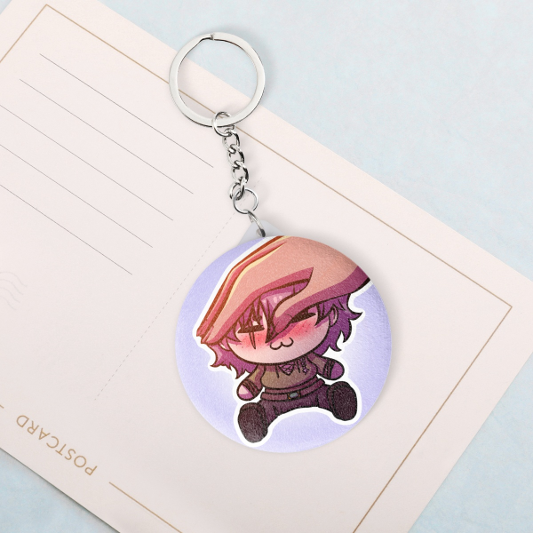 Eriik Plush Badge Mirror Keychains