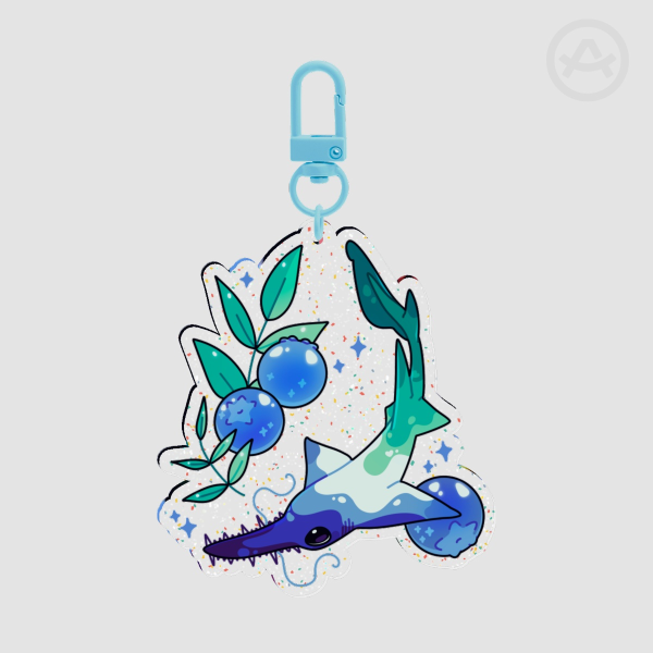 Gay Pride saw shark Keychain