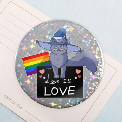 Love is Love - Holographic Badges
