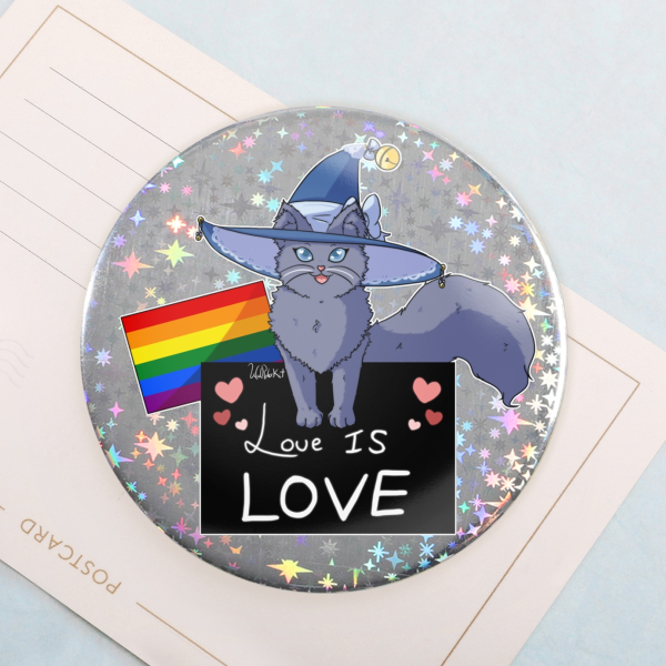 Love is Love - Holographic Badges