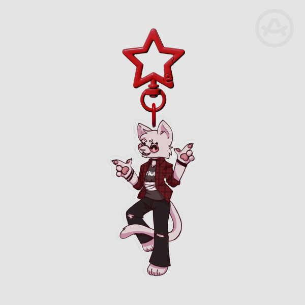Anvil Cat Lovejoy Acrylic Keychain