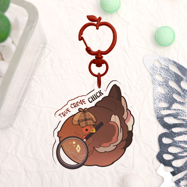 True Crime Chick Keychain